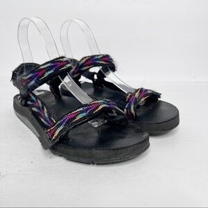 Vintage Y2K Merrell Black Retro Colored Sandals Size 7 Women’s